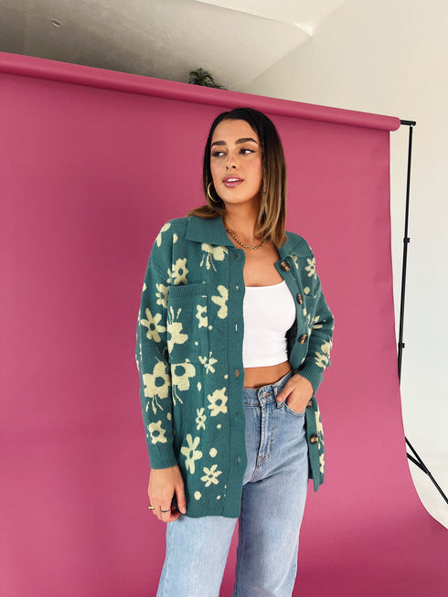 Twin Flame Floral Cardigan